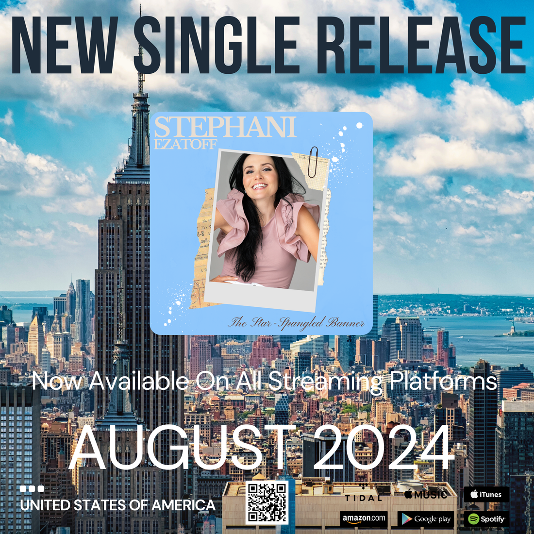 Stephani Ezatoff Releases New Single 'The Star-Spangled Banner'